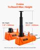 Electric Car Jack 15 Tons /33000 Lbs Portable Jack Kit with LED Light