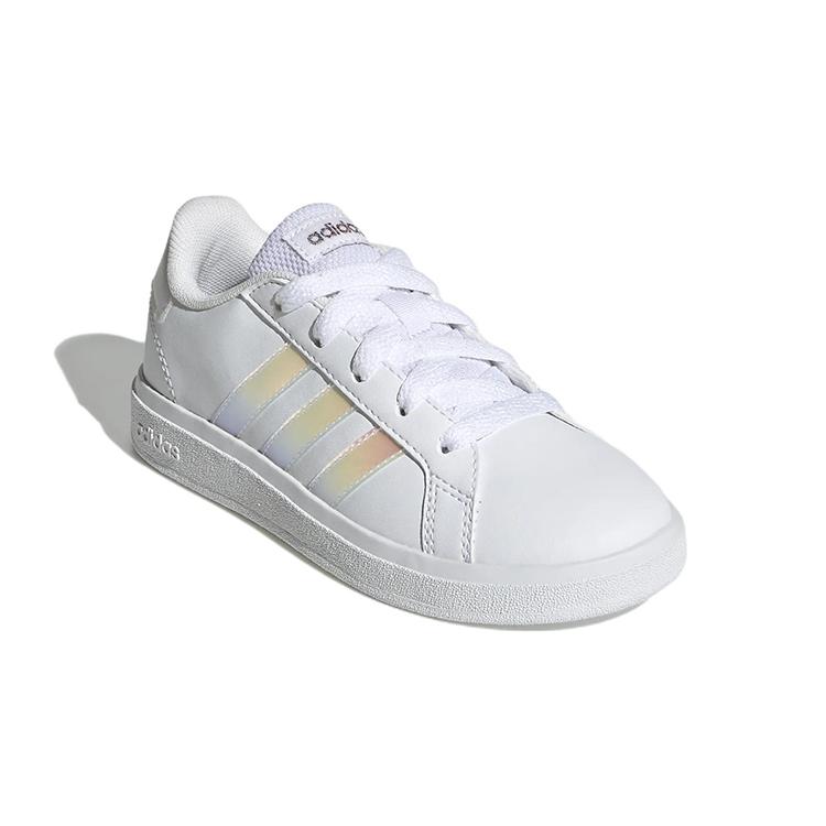 adidas Grand Court 2.0 Big Kid 'White Iridescent' GY2326