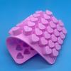 Heart Shaped Silicone Soap Mold 55 Grids Food Grade Non-stick Tray for Chocolate Cookie Cake Baking DIY