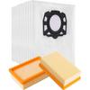 KFI 487 Staubbeutel und KFI 4410 Hepa-Filter für Karcher WD4 WD5 WD6 Premium WD5P WD6P MV4 MV5 MV6 Staubsaugerteile, 2.863-006.0