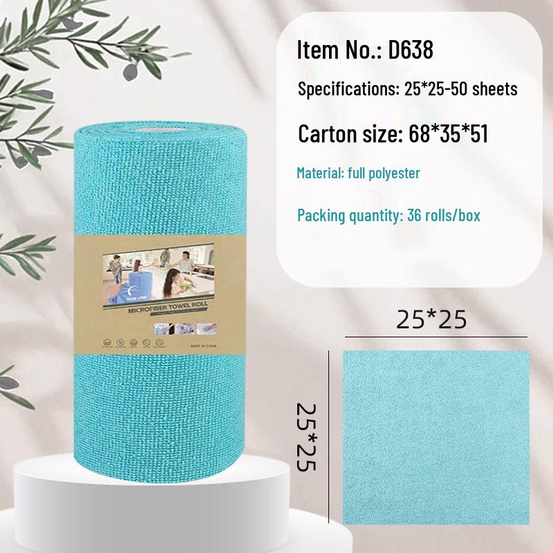 Bedruckte Abreißbare Mikrofaserküchenlappen - Verdickt & Saugfähig für die Haushaltsreinigung