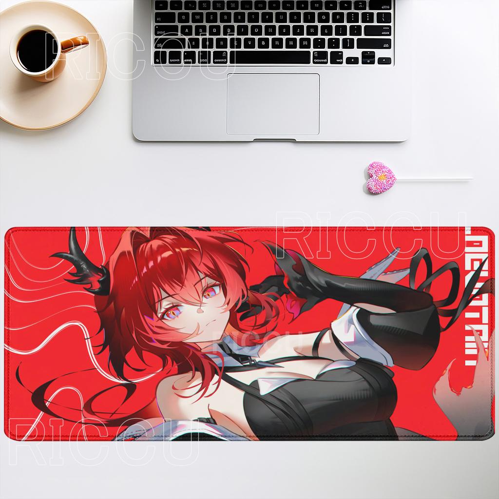 Gaming Arknights Endfield Laevatain Mouse Pad Anime Girl Mousepad Large Pretty Game XXL xmm HD Printing overlock Desk Mat