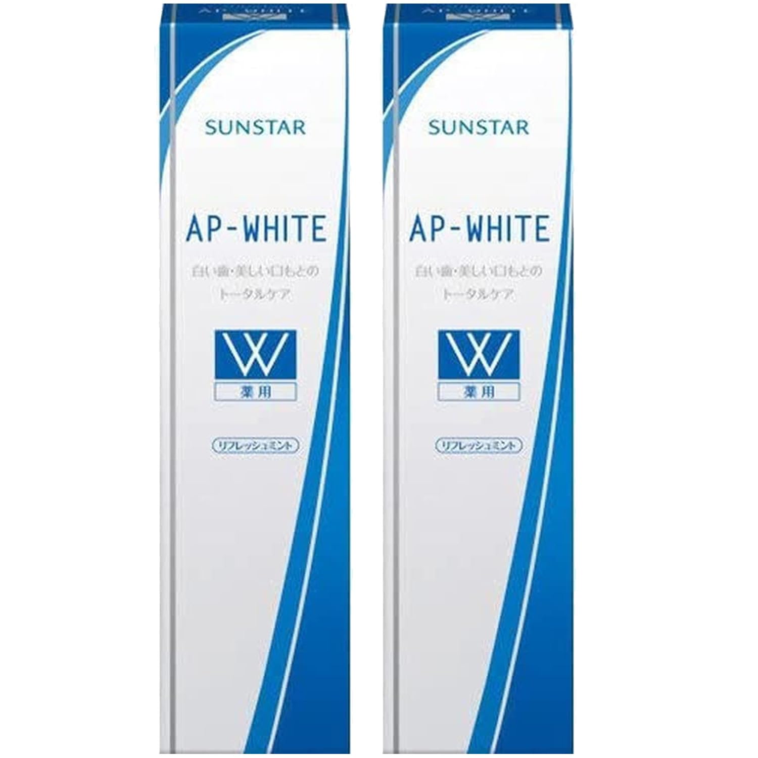 

Medicinal AP White Paste Refresh Mint 110g x 2 sets