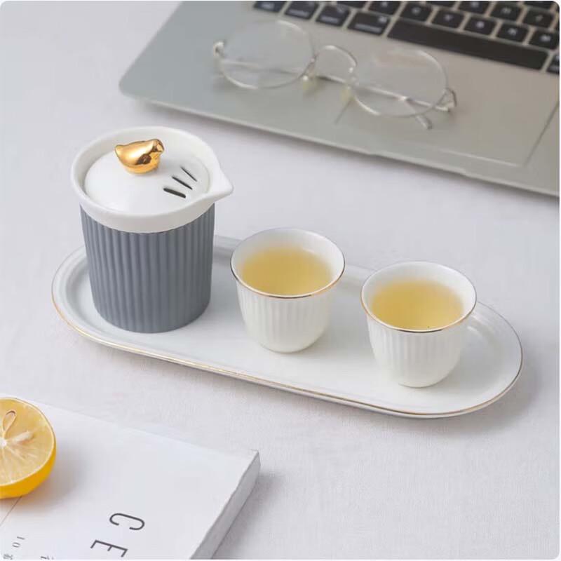 Weidu Shuiyue Little Bird Ceramic Tea Set W-S41