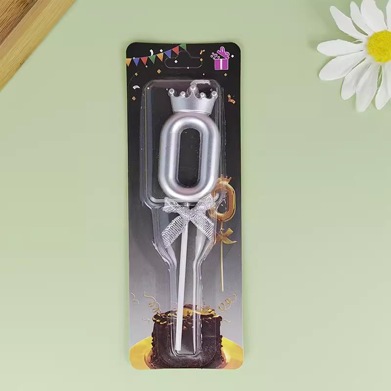 

Корона Бант Цифровая Свеча С Днем Рождения Украшение для Торта Номер для Первого Дня Рождения Ребенка Украшение для Десертного Стола 0-9 Свеча