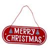 Merry Christmas Wooden Sign Wall Decor Christmas Ornament Christmas Hanging Plaque for Wall Home New Year Indoor Outdoor