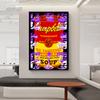 Campbell's Soup Pop Graffiti Art Canvas Painting Posters and Prints Street Pop Wall Art Pictures for Living Room Decor No Frame
