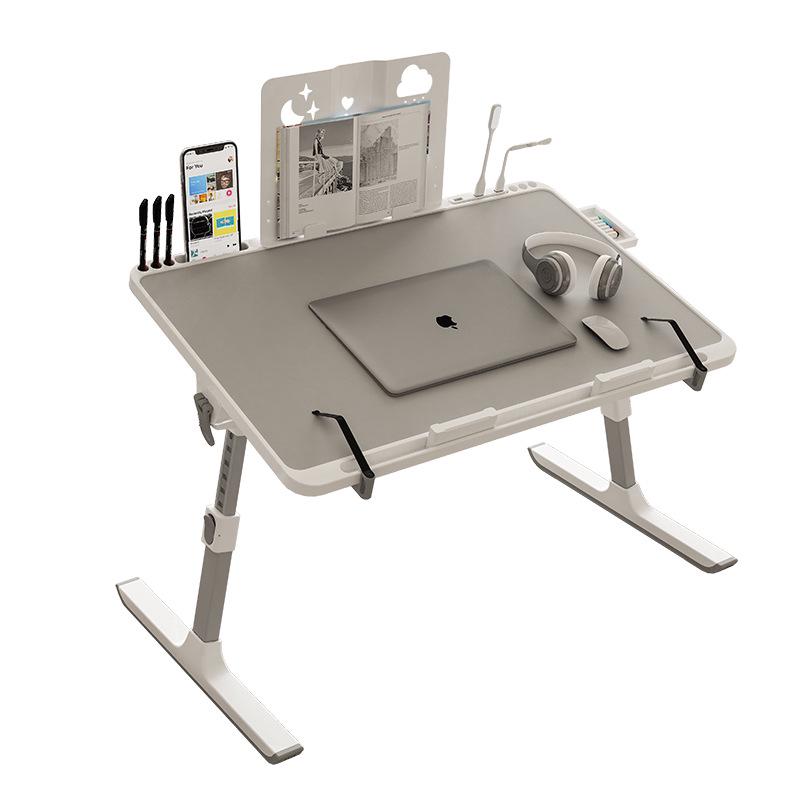Foldable Adjustable Bedside & Laptop Desk for Dorm Study