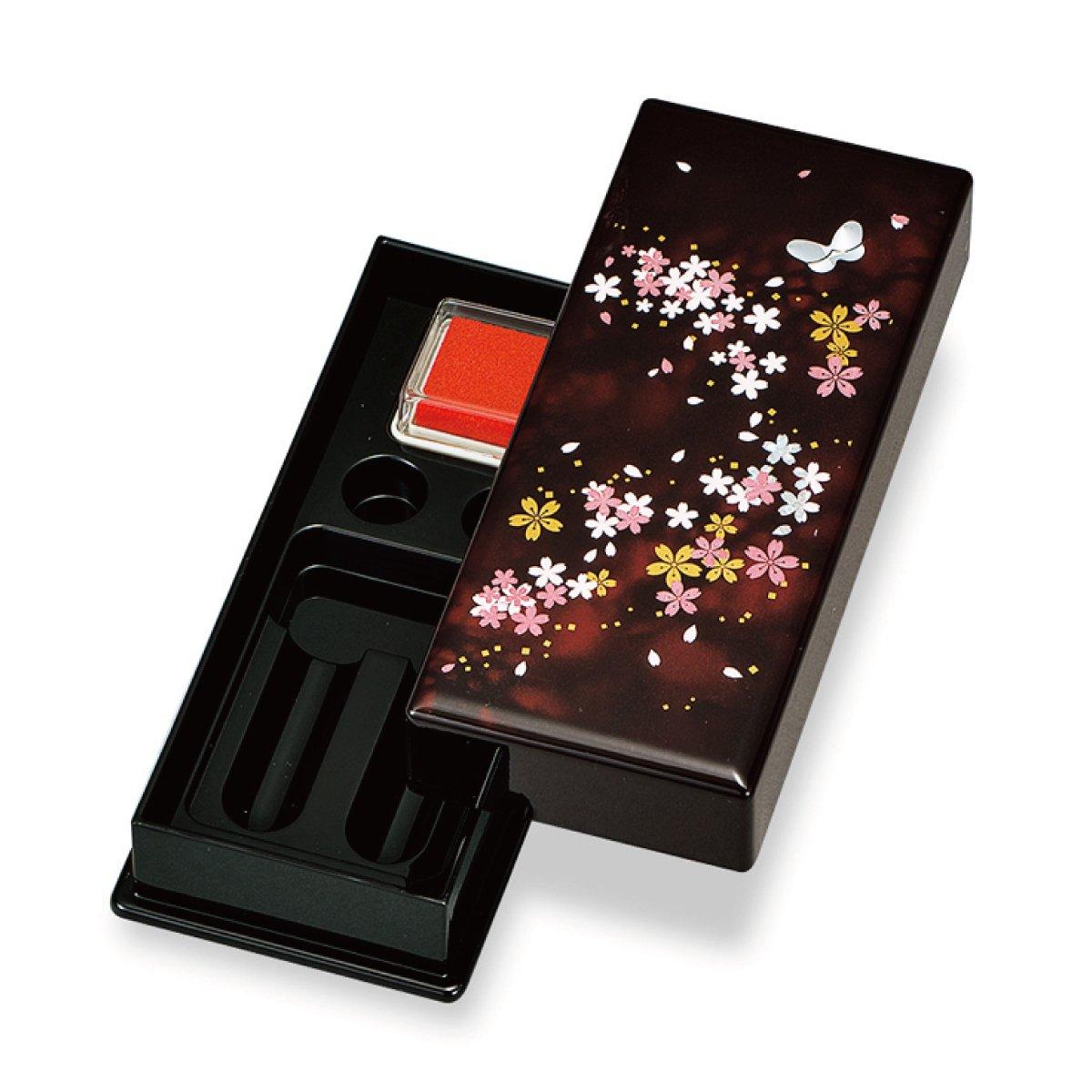 

Набор лаковых печатей Яманака Сакура Мияби M15930-1 чёрный