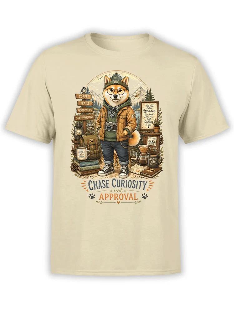 Curious Wanderer Shiba Inu Tshirt Unisex S