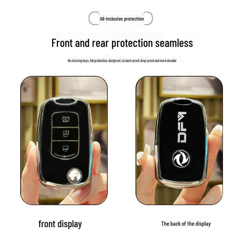 Smart Remote Key Case for Dongfeng Fengguang 580, S560, 500, and MINIEV Key Protection.