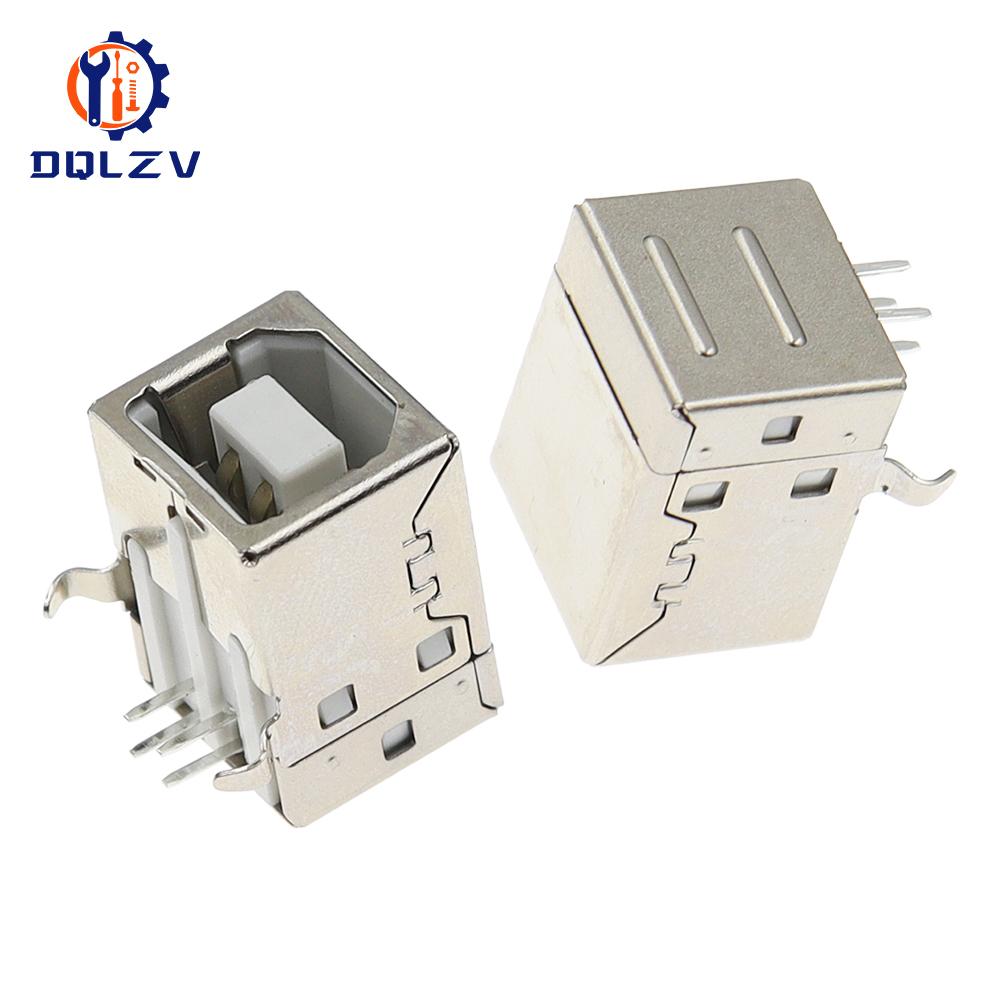 Typ B USB-Buchsenstecker Druckeranschluss Buchse Rechtwinklig Leiterplattenstecker DB90
