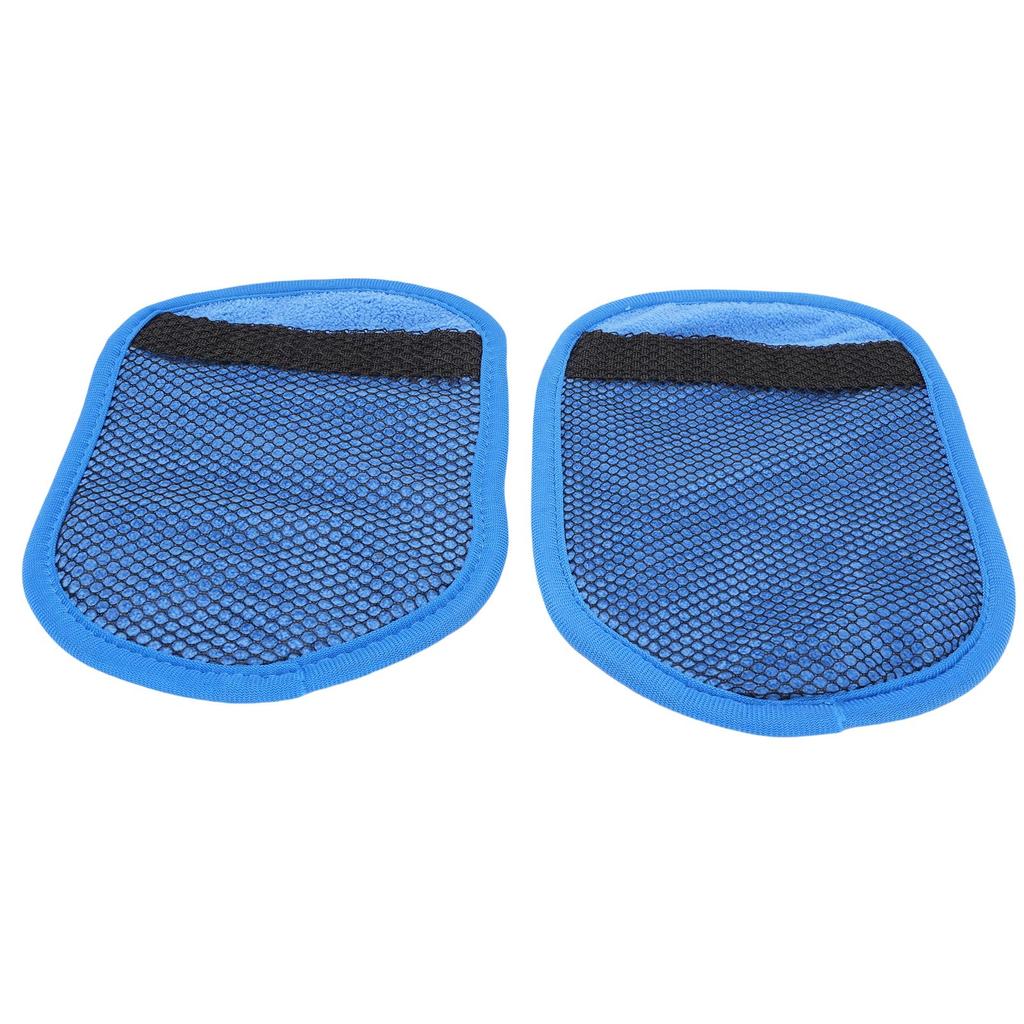 2 Pcs Sand Wipe Off Mitts Large Size   Mesh Fabric Beach Sand Remover Cleaner Vacation   for Sandboxes