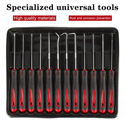 12pcs Set Screwdrivers For Car Craft Puller Kit Oil Seal Hook Precision Automotive Pick Set O-Ring Removal Tools Garage Tools