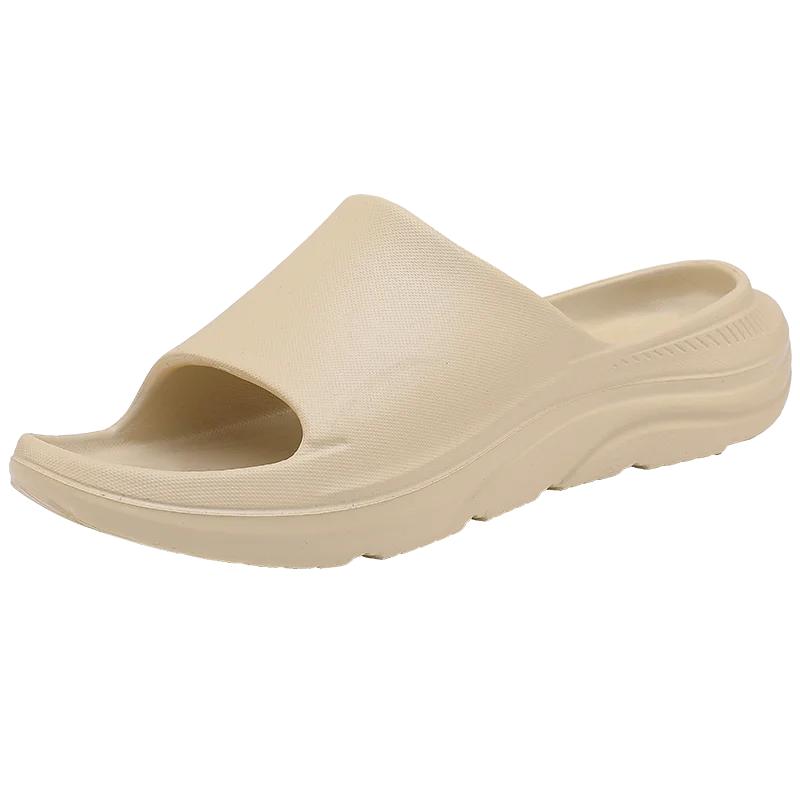 

Классические мужские шлепанцы на платформе из ЭВА с открытым носком, легкие шлепанцы, домашние бесшумные слайды, уличные пляжные повседневные сандалии для мужчин, сандалии 46-47 хаки