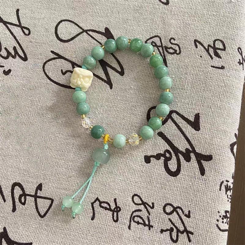 New Chinese Ceramic Beaded Bracelet Femininity Sweet And Cute Girl Bracelet Niche Versatile National Style Jewelry