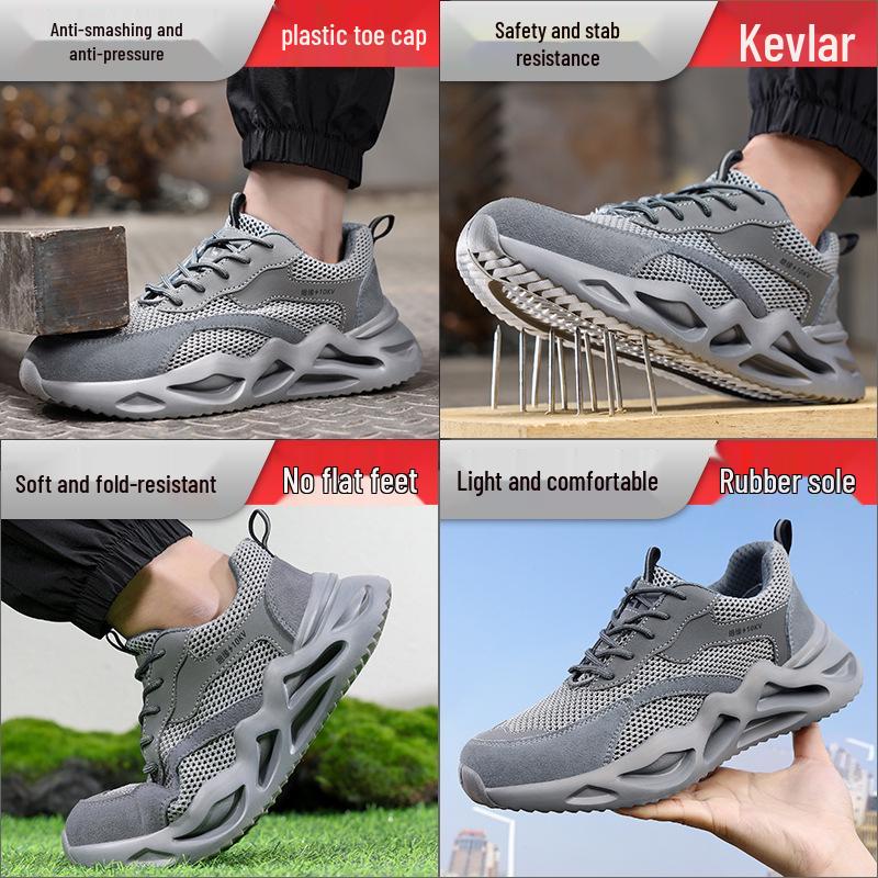 Spring Insulation 10KV Electrician Shoes: Anti-Smash, Anti-Puncture, Lightweight, Breathable, Plastic Toe Cap, Insulated for Men & Women