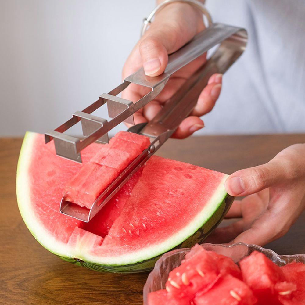 304 Stainless Steel Watermelon Cube Cutter Anti-corrosion Fruit Splitter Watermelon Slicer Party