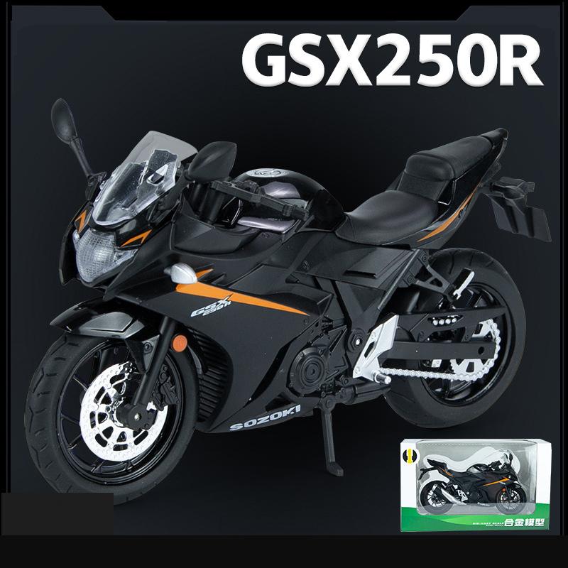 1/12 קנה מידה סוזוקי GSX250R סוג מנוע סימולציה צעצוע יצוק למות אופנוע כביש אוסף מכוניות