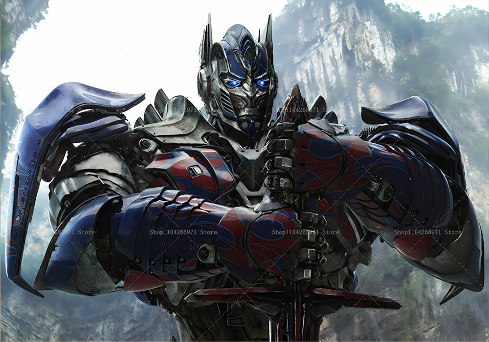 Fun Transformers Background Banner with Optimus Prime Theme for Kids, Children's Party Decoration