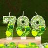 Candela 3D Rosa Numero di Compleanno Candela Ragazza Happy Birthday Cake Topper Celebrazione di Cottura Anniversario Commemorativo Festa Decorazione