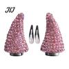 Unisex Metal Hair Clips Magnetic Rhinestone Devil Horns Accessories for Halloween Cosplay, Sparkling Stylish Glittering Cosplay Props 3D Horn