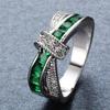 Gift   Copper Ring Beautiful Pretty Fashion Wedding Party for Women Stone Crystal Lady Jewelry Anillos Mujer