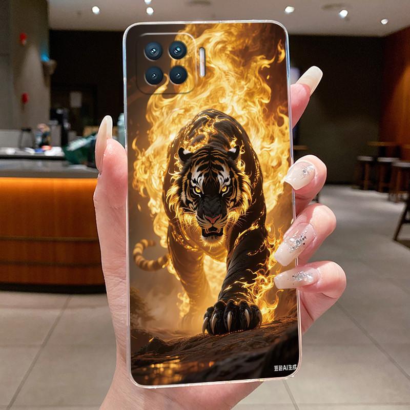 Casing For OPPO A73 A93 4G F17 Pro Reno 4F Luxury Dragon Cute Cool Boys Girls Soft Phone Case Back Cover Transparent TPU Shell