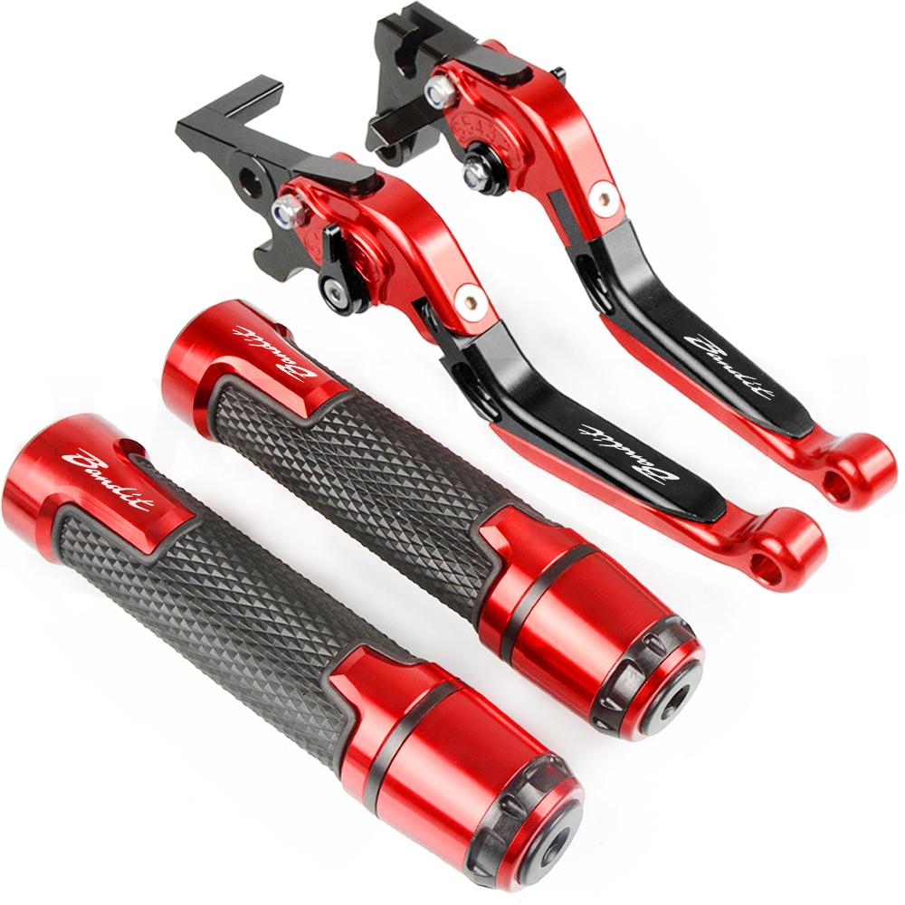For Suzuki GSF 600 BANDIT 1995 -2004 2001 2002 2003 Bandit Logo Motorcycle CNC Adjustable Brake Clutch Lever Handle Hand