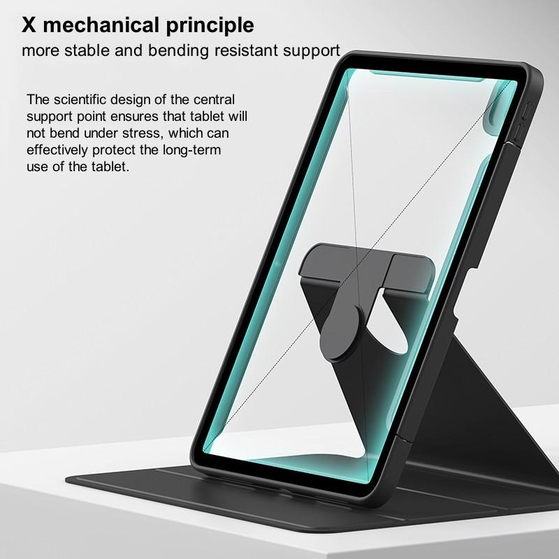 Built-In Drawer Pencil Holder Rotating Cover Case for iPad Air 4 Air 5 and for iPad Pro 11 Inch 2018 2020 Covers