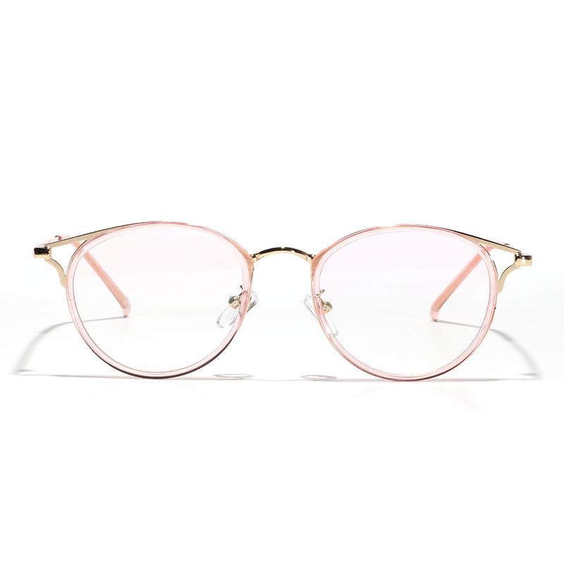 Glasses Oval Myopia Glasses Trendy Men And Women Flat Mirror Holder Cat Eye Plain Mirror