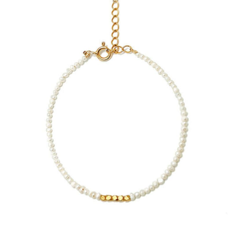 ozel Silver925 Layer Natural Pearl Bracelet PS007B_PE