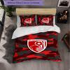 Set Biancheria da Letto Bournemouth Football 3 Pezzi Morbido Set Copripiumino con Federe Set Decorazione Camera da Letto per la Casa