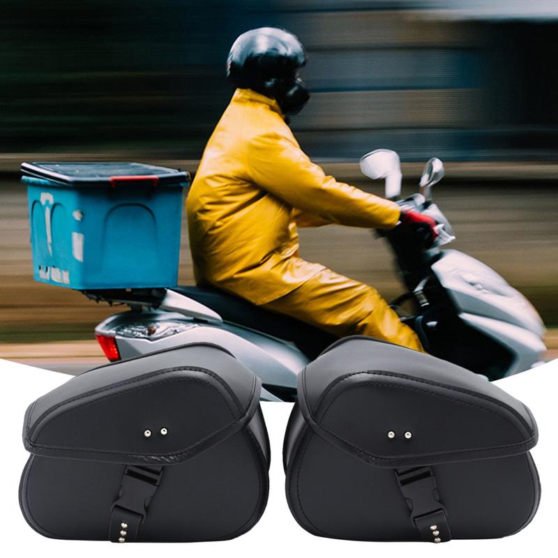 Motorcycle Saddlebags Waterproof Motorbike Rear Seat Bag Waterproof Electric Vehicle Saddle Pouch Large Capacity Pannier Pack