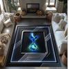 Tottenham Hotspur Bedrukte Flanellen Vloerkleed Antislip Zacht Polyester Vloerkleed Binnen Decoratie Mat voor Slaapkamer Woonkamer Bank
