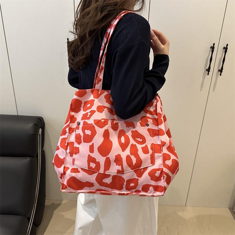 Niche Style Leopard Print Underarm Shoulder Bag Women's Bag New Large-capacity Lazy Wind Tote Bag