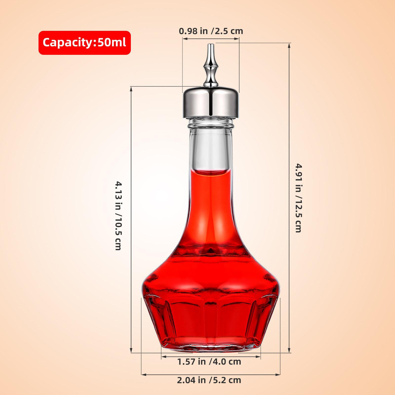 

1Pcs High Quality Glass Cocktail Shaker Bottle Smooth Surface Secure Seal Easy Clean Sturdy Bar Cocktail Mixing Tool for Home