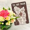 2030cm Retro Aluminum Tin Wall Painting For Mother's Day, Indoor Wall Decoration For Cafes And License Plates
