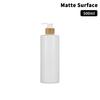 300/500Ml Cylindrical Bamboo Pump Dispenser Bathroom Pet Dish Soap Bottle Lotion Refillable Shower Gel Liquid Frosted Container