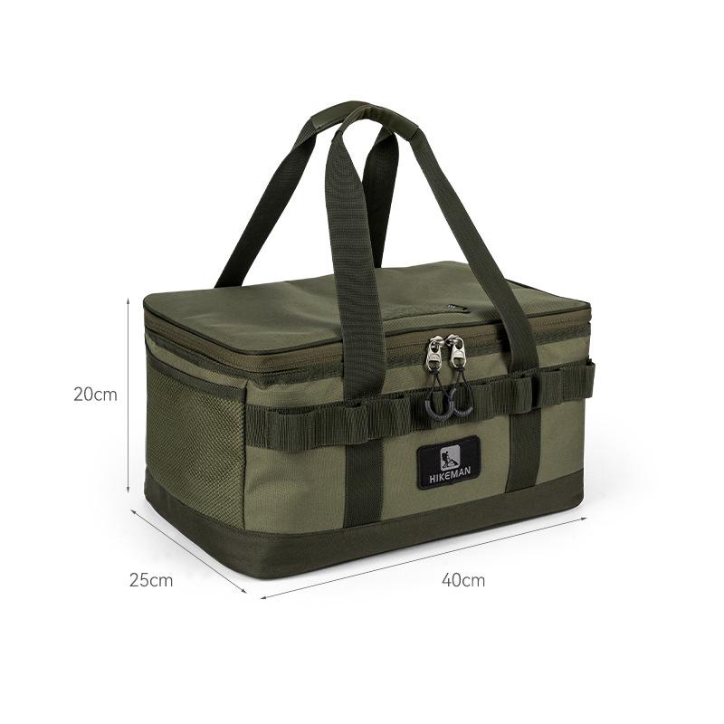 600D Oxford Waterproof Portable 20L Multiple Compartments Durable Camping Outdoor Tactical Picnic Barbecue Cookware