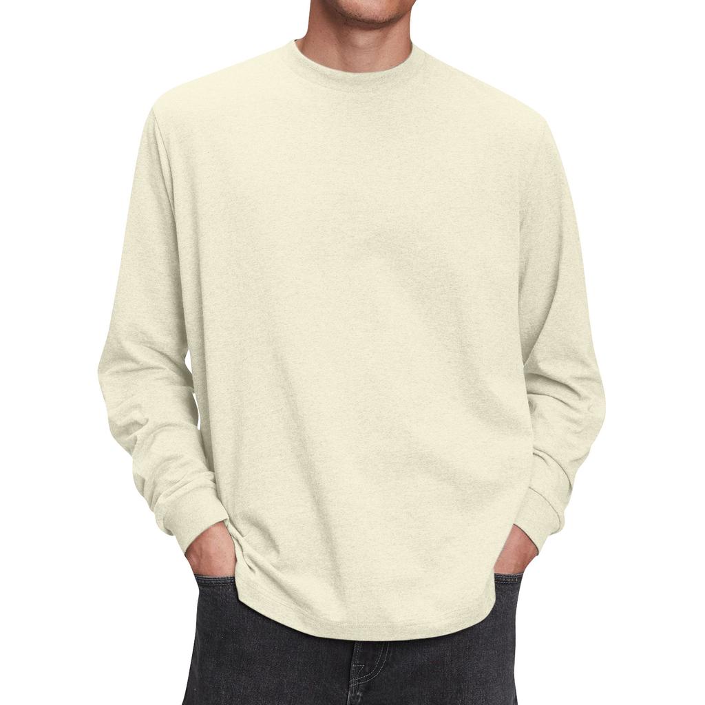 Vår och höst mäns stående krage sweatshirt är utomhus casual tröjor toppar