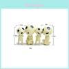 Enchanting 4pcs Cute Studio Ghibli Princess Mononoke Forest Spirit Elf Kodama Figures Collection