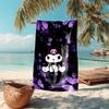 Beach Towel with Sanrio Kuromi Pattern - Soft,absorbent,machine Washable Lightweight&Modern,swimming,Travel Essentials