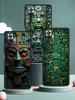 Vintage Totem Painting Phone Case Cover for Redmi 14C 10C Note 15 14 13 12 10 11 K40 Pro Plus 5G Shockproof Soft TPU Shell Bags