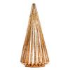 Illuminated Glass Christmas Tree Prelit Christmas Tree Figurine with LED Light Collection Crackled Glass