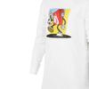 Nike Letter Logo Print Long Sleeve T-Shirt Kids Tops White DR9655