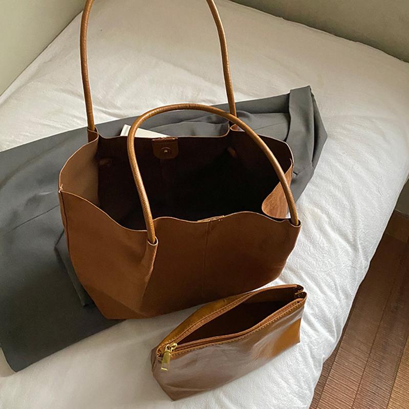 Jesień/Zima Nowa Retro Zamszowa Torba na Ramię Modna i Codzienna Damska Torba Codzienna do Dojazdów z Małą Torebką