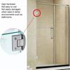 2Pcs Glass Door Hinge Heavy Duty Glass Door 90 Degree Hinges Durable Stainless Steel Bathroom Gate Clamp For Bathroom Toilet