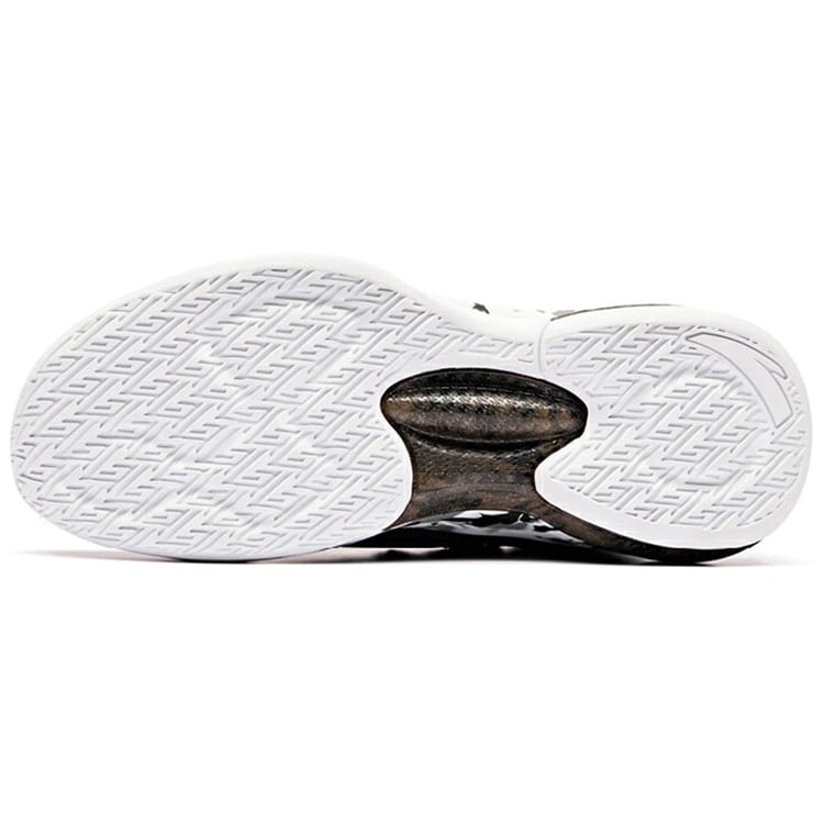 Anta UFO2.0 Mid Top Basketball Shoes Men's Black White 11911603-6