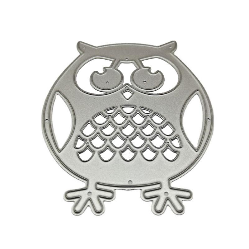 Hollow Owl Design Style Metal Cutting Dies DIY Scrapbooking Embossing Stencil Paper Craft Album Template